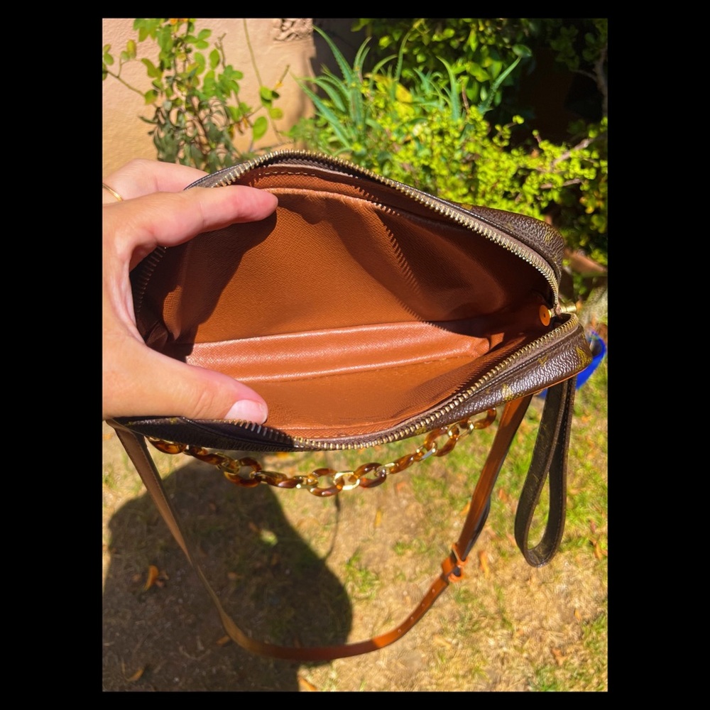 **SOLD**Auth Louis Vuitton Monogram Marly Dragonne PM Clutch/converted Crossbody - Picture 12 of 14